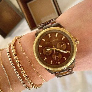 Michael Kors Tortoise Jet Set Watch